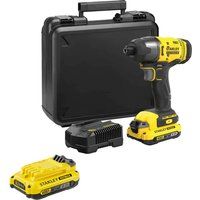 Stanley Fatmax V20 SFMCF800 18v Cordless Impact Driver 2 x 2ah Li-ion Battery Charger Case