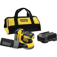 Stanley Fatmax V20 SFMCW220 18v Cordless Random Orbit Disc Sander 125mm 1 x 4ah Li-ion Battery Charger No Case