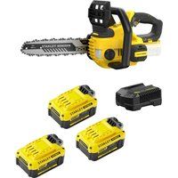 Stanley Fatmax V20 SFMCCS630 18v Cordless Chainsaw 300mm 3 x 4ah Li-ion Battery Charger