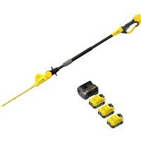 Stanley Fatmax V20 SFMCPH845 18v Cordless Pole Hedge Trimmer 450mm 3 x 4ah Li-ion Battery Charger