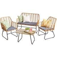 Neo Grey Folding Portable Zero Gravity Chairs and Table Set