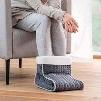 Neo Cosy Grey Electric Heated Warming Fleece Foot Feet Warmer 3 Heat Settings