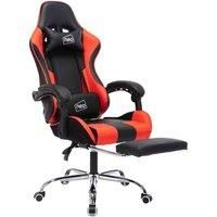Neo Red and Black Leather Gaming Chair with Massage Function