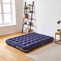 Neo Double Single Raised Flocked Airbed Inflatable Mattress Guest Electric Pump