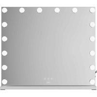 Neo Hollywood Vanity Touch Wall Mounted Freestanding Mirror with 16 LED Bulbs Lights 50x40cm