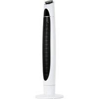 LIVIVO 43" Digital Tower Fan White and Black Accents with Remote Control and Timer – Ultra Slim Tall Whisper Quiet Free Standing Multiple Speed Settings and Air Flow Modes 90 Degree Oscillation