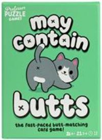 Professor Puzzle | May Contain Butts | Card Game | Ages 6+ | 2-6 Players | 15 Minutes Playing Time