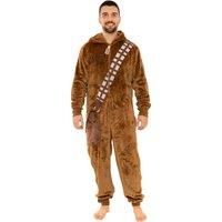 Star Wars Chewbacca Fleece Onesie - Fluffy Brown Pyjamas for Adults Size XX-Large