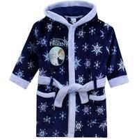 Disney Frozen Dressing Gown | Anna And Elsa Girls Dressing Gown | Princess Dressing Gowns For Kids Blue 5-6 Years