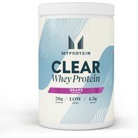 Myprotein Clear Whey Isolate Protein Powder - Grape - 500g - 20 Servings - Cool and Refreshing Whey Protein Shake Alternative - 20g Protein and 4g BCAA per Serving