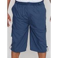 D555 Duke Mens Mason Cargo Capri Pants - Navy - 3XL