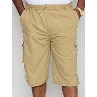 D555 Plus Size Lightweight Cargo Capri Trousers 4 Colours 3XL-8XL, black, 5XL