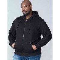 Rockford Big Mens Black Heavy Weight Full Zip Hooded Sweatshirt 1XL-8XL KS1609BK