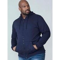 Rockford Big Mens Navy Heavy Weight Zip Hooded Sweatshirt 1XL-8XL (KS1609N-K)