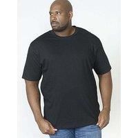 Duke Men/'s D555 Tees Flyers Premium Cotton Crew Neck T-shirts-Black-6XL