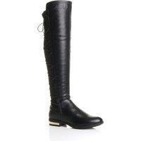 AJVANI high over the knee stretch pull on low heel boots size 7 40