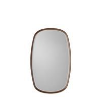 Barnard Medium Rounded Rectangle Wall Mirror  Dark Wood