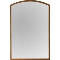 Higgins Arched Antique Gold Rustic Metal Frame Wall Mirror W60cm x H90cm