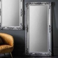 Cary Extra Large Rectangle Leaner Mirror - Silver