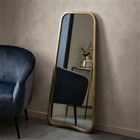 Hatty Large Rectangle Wall Mirror - Gold