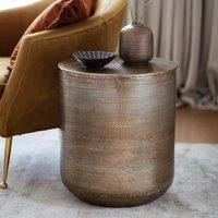 Tasha Metal Side Table - Brass