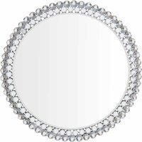 Summerside 60cm Medium Round Wall Mirror - Silver