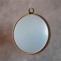 Willow Medium Round Wall Mirror  Gold