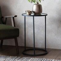 Ross Metal Side Table  Black