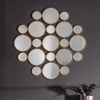 Wallis Circles Mirror Gold
