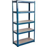 Home Vida 5 Tier Shelf Large Blue