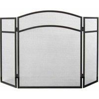 Fire Vida Milton 3 Panel Fire Guard Black
