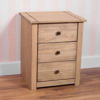 Vida Designs Panama 3 Drawer Bedside Chest