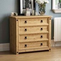 Vida Designs Corona Rustic 4 Drawer Chest