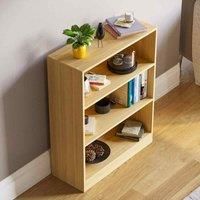 Cambridge 3 Tier Low Bookcase Oak Effect