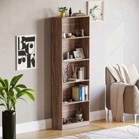 Cambridge 5 Tier Extra Large Bookcase Walnut