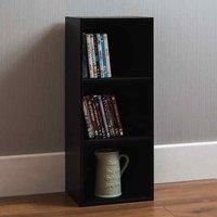 Oxford 3 Tier Cube Bookcase Black