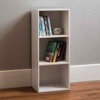 Oxford 3 Tier Cube Bookcase White