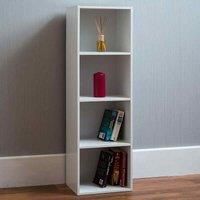 Oxford 4 Tier Cube Bookcase White