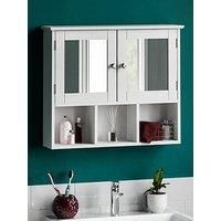 Bath Vida Priano 2 Door Mirrored Wall Cabinet With 3 Compartments