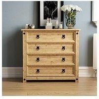 Vida Designs Corona Rustic 4 Drawer Chest
