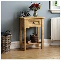 Vida Designs Corona Solid Pine 1 Drawer Console Table