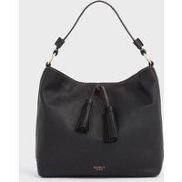 OSPREY LONDON The Savanna Leather Hobo - Black Leather Hobo Bags