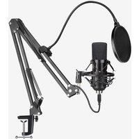 3.5 mm XLR Condenser Microphone Professional Mic With Shock Mount and Pop Filter