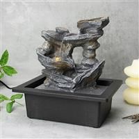 Wellbeing Cascading Rocks Fountain, Brown