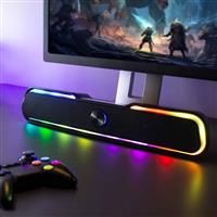 Menkind RED5 Gaming Wireless Bluetooth Soundbar - Black