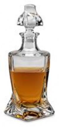 Connoisseur Creations Premium Twisted Heavyweight Glass Whisky Spirit Decanter