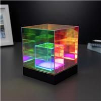 RED5 Holographic Cube Lamp Standing Desk Lamp.