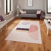 Michelle Collins Rose Geometric Rug Rose (Pink)