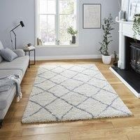 Think Rugs Scandi Berber Cream/Grey Rectangle 160 x 220cm Polypropylene Berber G257, Cream