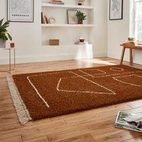 Think Rugs Boho A474 Rust